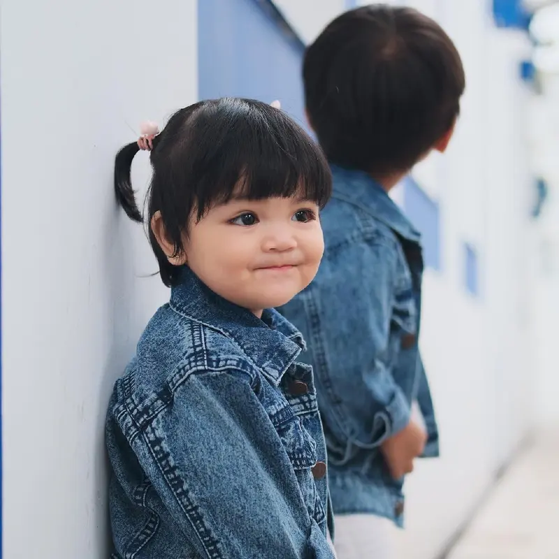 JAKET JEANS ANAK CEWEK ATAU COWOK 3 - 6 TAHUN 4