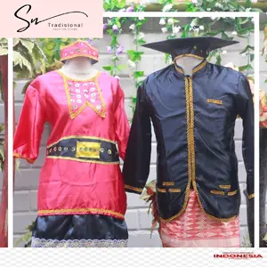 Baju Adat Sulawesi Tengah/Poso Dewasa (Laki/Perempuan) Satuan