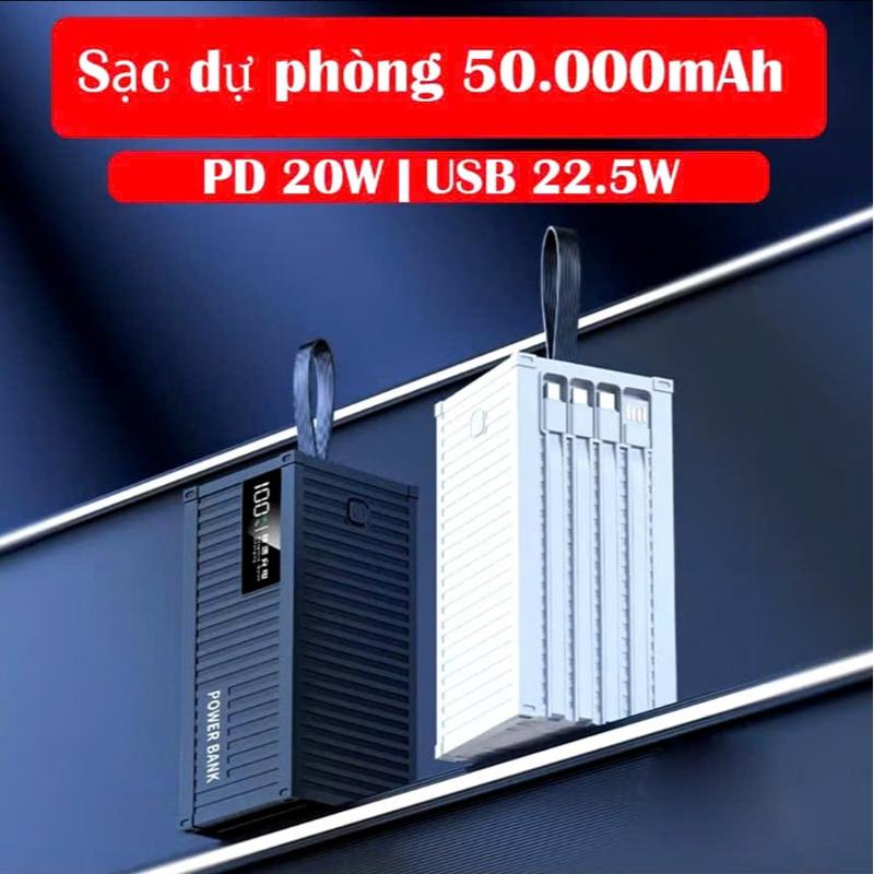 Pin Dự Phòng Container 50000mAh tích hợp 4 dây,8 cổng sạc bả - TikTok ...