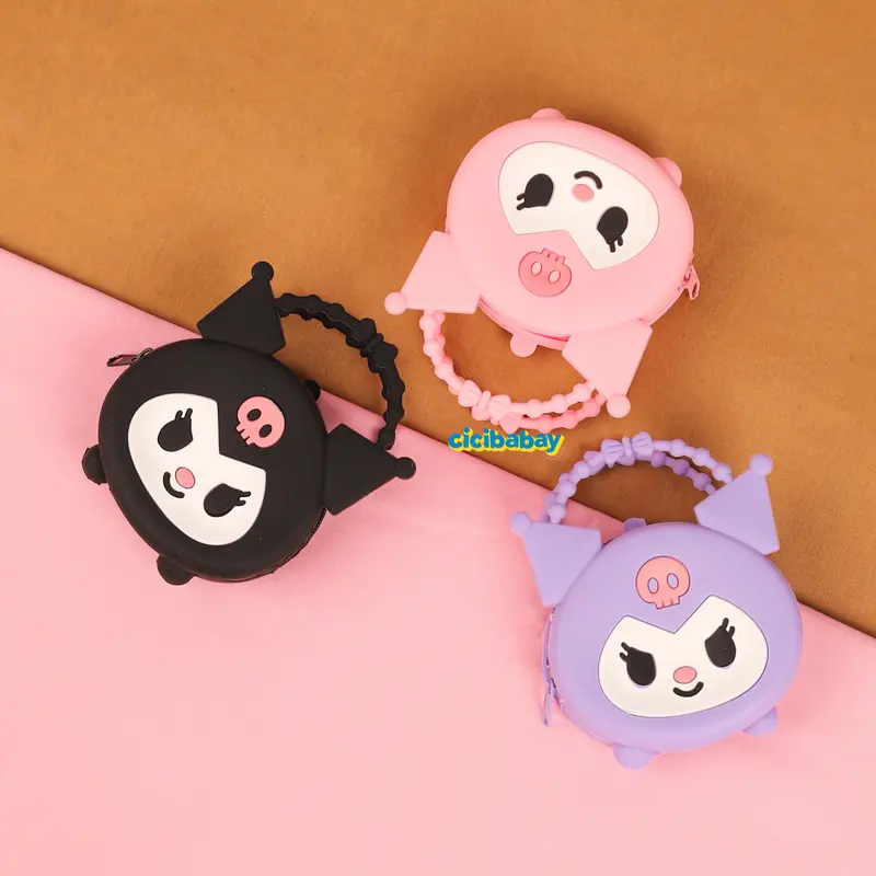 Dompet Koin Pouch Anak Silikon Mini Karakter Lucu Kartun Anti Air Coin Fashion Airpods Wallet 8