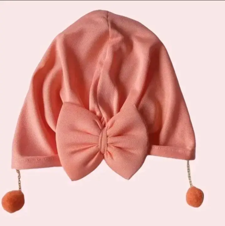 Turban Pita Anting/turban bayi pita anting Terlucu topi perempuan 6–12 5