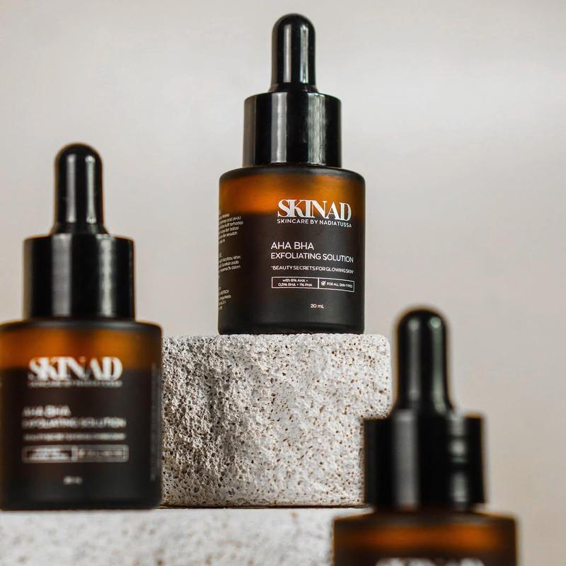 SKINAD AHA BHA PEELING SOLUTION (SERUM EXFOLIASI) Bundling 3 Pcs I Mengangkat sel kulit mati - Darkspot - Bruntusan - Mencerahkan - Mengontrol minyak - Mengecilkan pori-pori 6