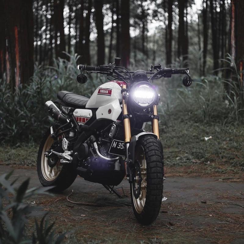 Product Introduction of Knalpot Scrambler PNP XSR155 Original Spartans Muffler 3