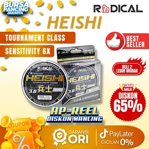 RADICAL Senar Pancing HEISHI Monofilament 150m Super Strength Super Sensitive Mancing Kolam Galatama Harian