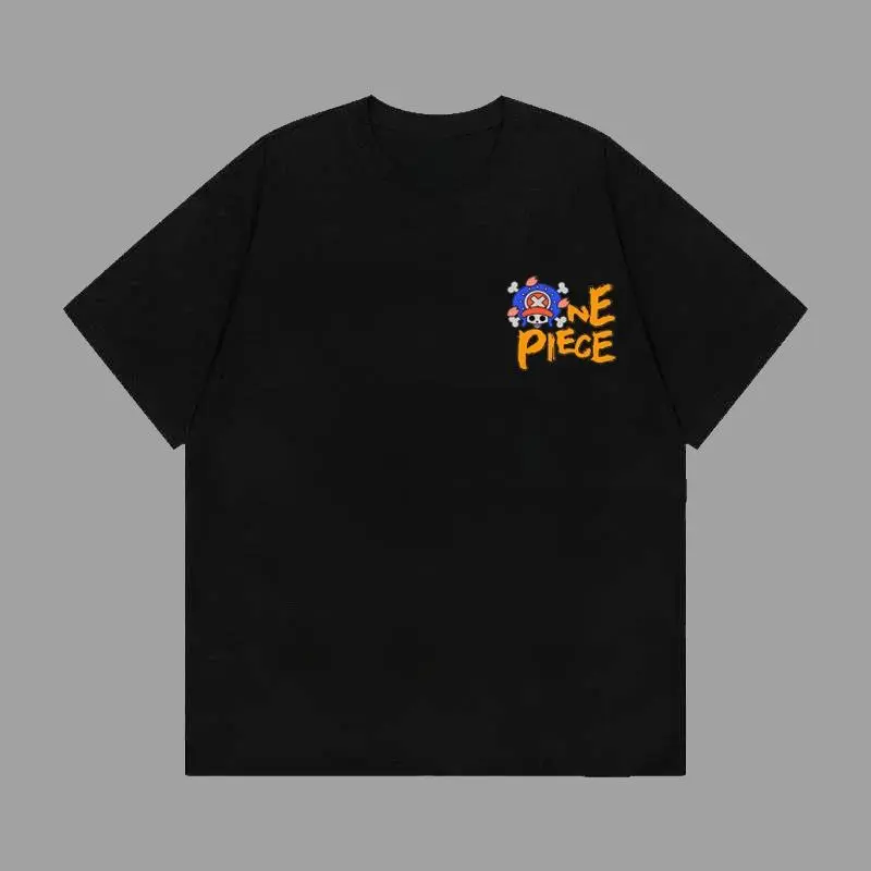 Kemeja Chopper Anime T-shirt Cetak Kartun T-shirt Lengan Pendek Tren Fashion Terlaris Kemeja Lengan Pendek Pria dan Wanita 3
