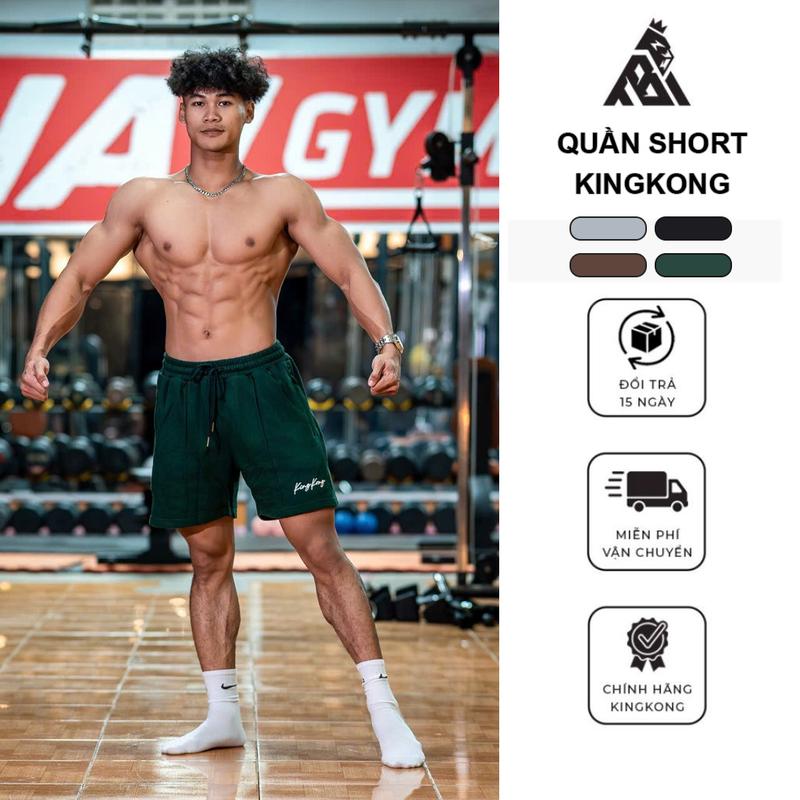  Quần Short KINGKONG LTB Co Giãn Thể Thao Cá Tính - Local Brand KINGKONG SPORT WEAR 