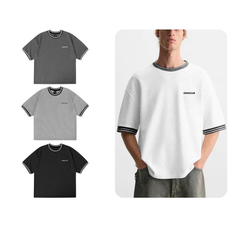 Áo cộc tay Waffle Charles ODIN CLUB Áo thun cộc tay form oversize chất liệu tổ ong
