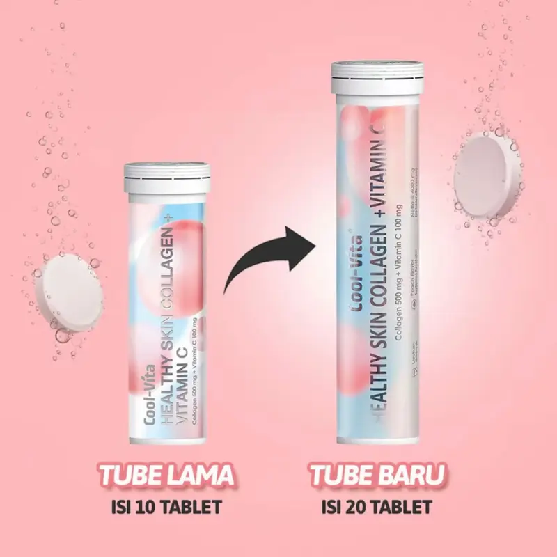 20 TABLET Coolvita Collagen Tube / Pencerah Kulit 1