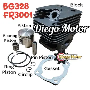 BG328 Cylinder Blok Komplit Seher Mesin Potong Rumput 2tak Tanika Tasco SthiL FR3001 TNK328ER
