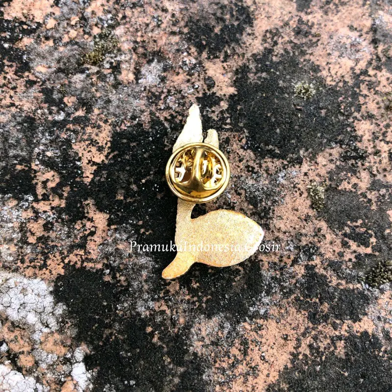 BIJIAN Pin kitri bahan kuningan COR - Pin tunas kelapa - Pin tunas kelapa wanita - bros tunas kelapa - bros kitri - pin pramuka - bros pramuka 1
