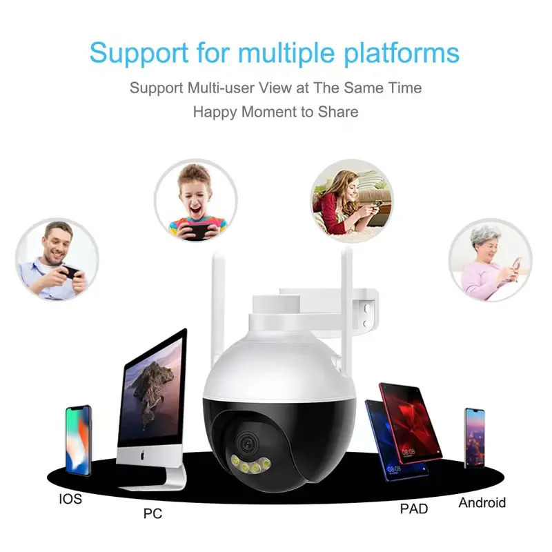 Yuuki CCTV Kamera 8MP FHD Oudoor IP Camera CCTV WIFI Waterproof Kamera CCTV 360 Derajat 2