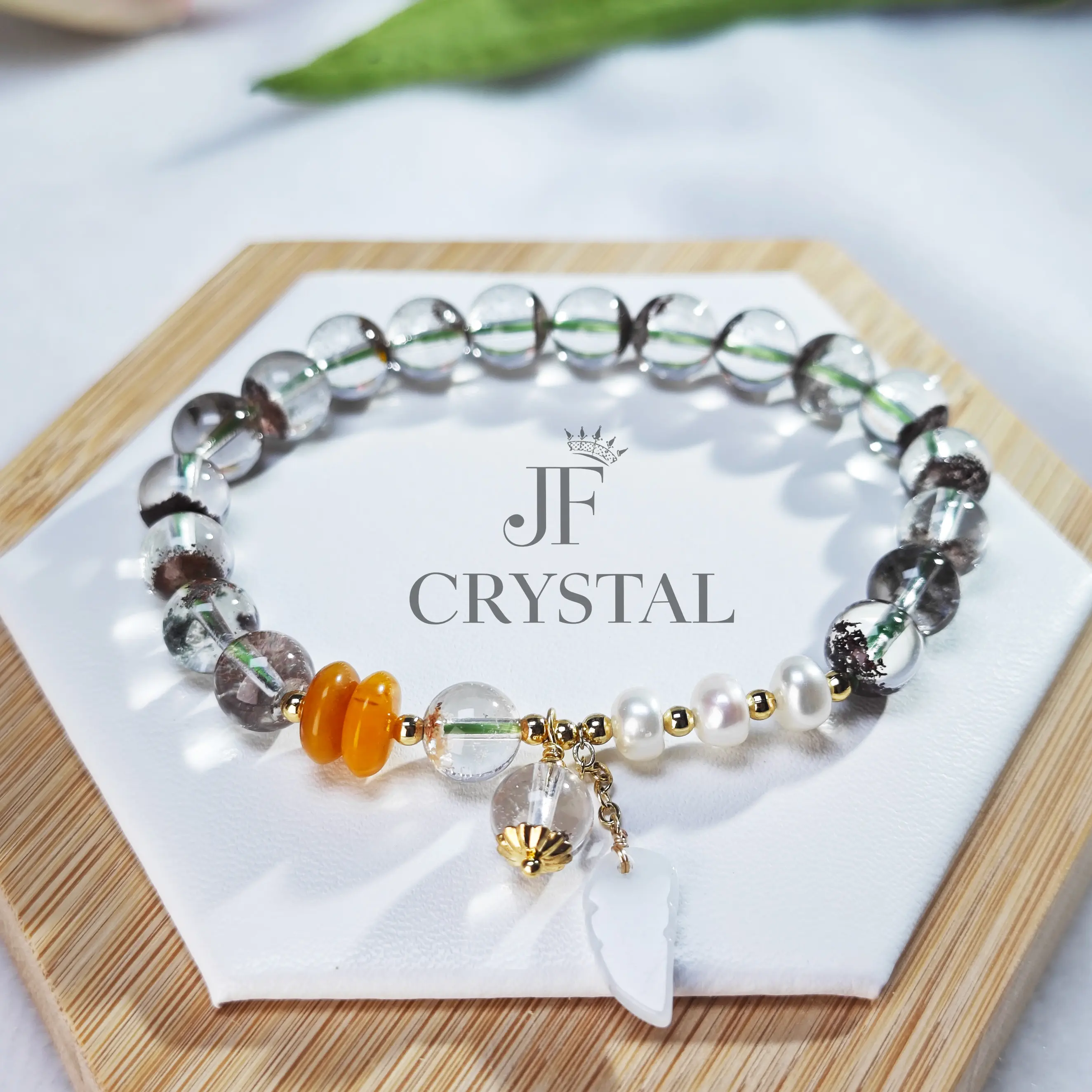 Green Ghost Bracelet Melaleuca Crystal Bracelet Cornucopia Original Design DIY Single Circle Bracelet Bracelet Multiple Sizes