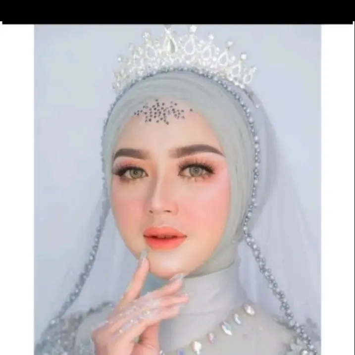 slayer pengantin mutiara mewah glamour elegant