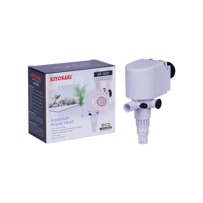 Gambar Kiyosaki AR-1600 Pompa Aquarium  - MESIN POMPA AQUARIUM CELUP 220-240 V | 10 W | 1.2 m | 1400 L/H dari Cupang Guppy Kingdom Kota Tangerang Tokopedia