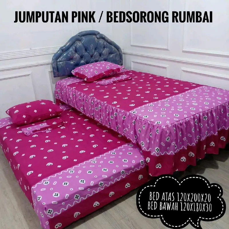 sprei bedsorong rumbai | Sprei double bed 1