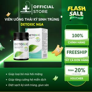 DETOXIC Nga Thảo Dược Diệt Ký Sinh Trùng Thanh Lọc Cơ Thể Tẩy Giun Sán Giảm Hôi Miệng