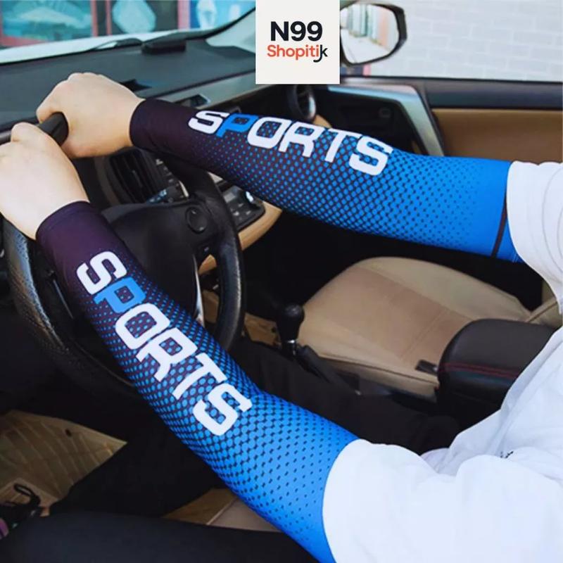 Găng Tay Dài SPORT màu sắc Bằng Lụa Lạnh Chống Nắng Tia UV Đi Xe Đạp Ngoài Trời Cho Nam Nữ Ốp Unisex Phụ Kiện Đeo Tay