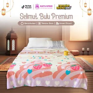 RATU - Selimut Bahan Lembut Nyaman Digunakan Motif Lucu Selimut Bulu Halus Bahan Microtex Cotton Fabric [12]