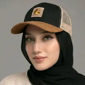 Topi Jaring - trucker hat Pria wanita Dewasa Distro Premium, Material Nilon, CH Black brown blackhat