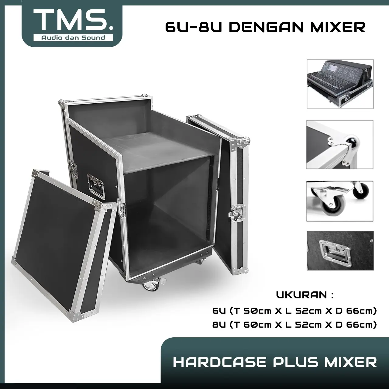 Hardcase Power Amplifier Plus Mixer Ukuran 8U-16U | TMSAUDIO