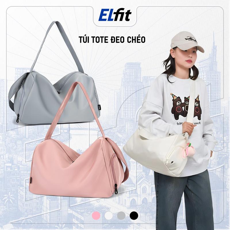 Túi Tole Du Lịch Đeo Chéo Thể Thao Kèm Ngăn Để Giày Chống Thấm Nước Thời Trang Nam Nữ