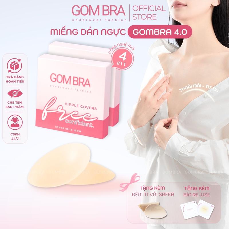 DEAL QUÀ TẶNG Miếng Dán Nhũ Hoa Sillicon Gom Bra Cao Cấp Không Viền Miếng Dán Ngực Có Lớp Keo Siêu Dính Tệp Da Tái Sử Dụng Nhiều Lần - SA-5550-L1