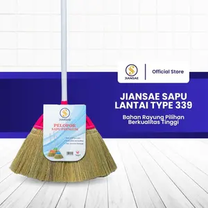Jiansae Sapu Lantai Ijuk Anti Rontok Rumah Premium Type 339 Isi 1 Pcs