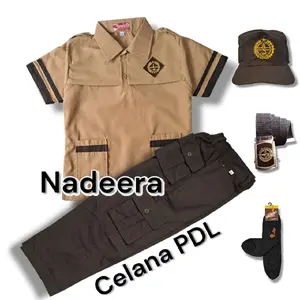 Setelan Seragam Sekolah Pramuka Sd Anak Laki  Baju Siaga Lengan Pendek Celana Pramuka PDL