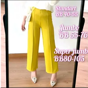 kulot scuba tebal-celana kulot scuba-scuba premium-celana highwaist panjang standart wanita dewasa basic