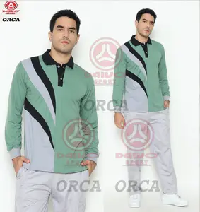 1 set setelan olahraga wangki pria wanita/setelan olahraga kerah tangan panjang/setelan olahraga Baju Celana Sport Pakaian