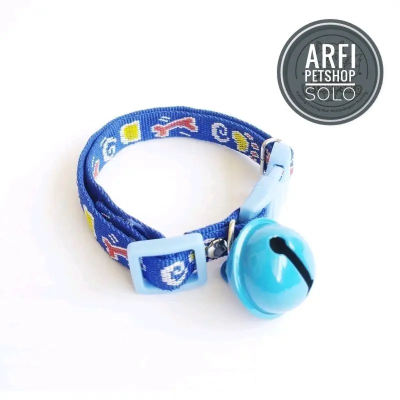 Paket 6pcs Kalung Kucing Motif Tulang Lonceng Ufo 22mm 5