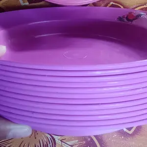 Piring Ayam Jago Viral Kitchenware - Paket Lusin Plastik PP Foodgrade Aman & Tahan Lama untuk Penyajian Ayam Unik dan Menarik