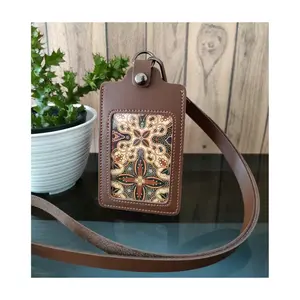 Name Tag ID Card Kulit Kancing NTS034