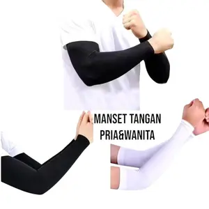 Manset Tangan Sporty Sarung Lengan Pria & Wanita Dewasa Remaja Bahan Halus Lembut Elastis Anti Bakteri