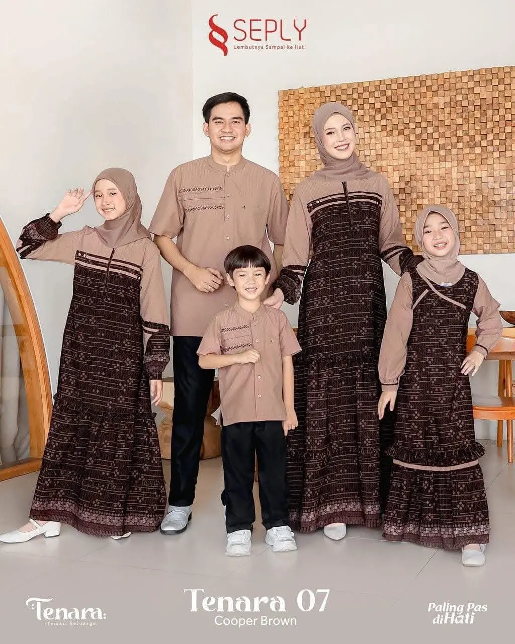 Sarimbit Keluarga Seply Tenara 07 Copper Brown