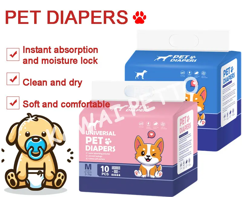 READY STOCK PAMPERS ANJING KUCING SIZE S SMALL// READY STOCK DOG DIAPER FEMALE / BETINA  DISPOSABLE