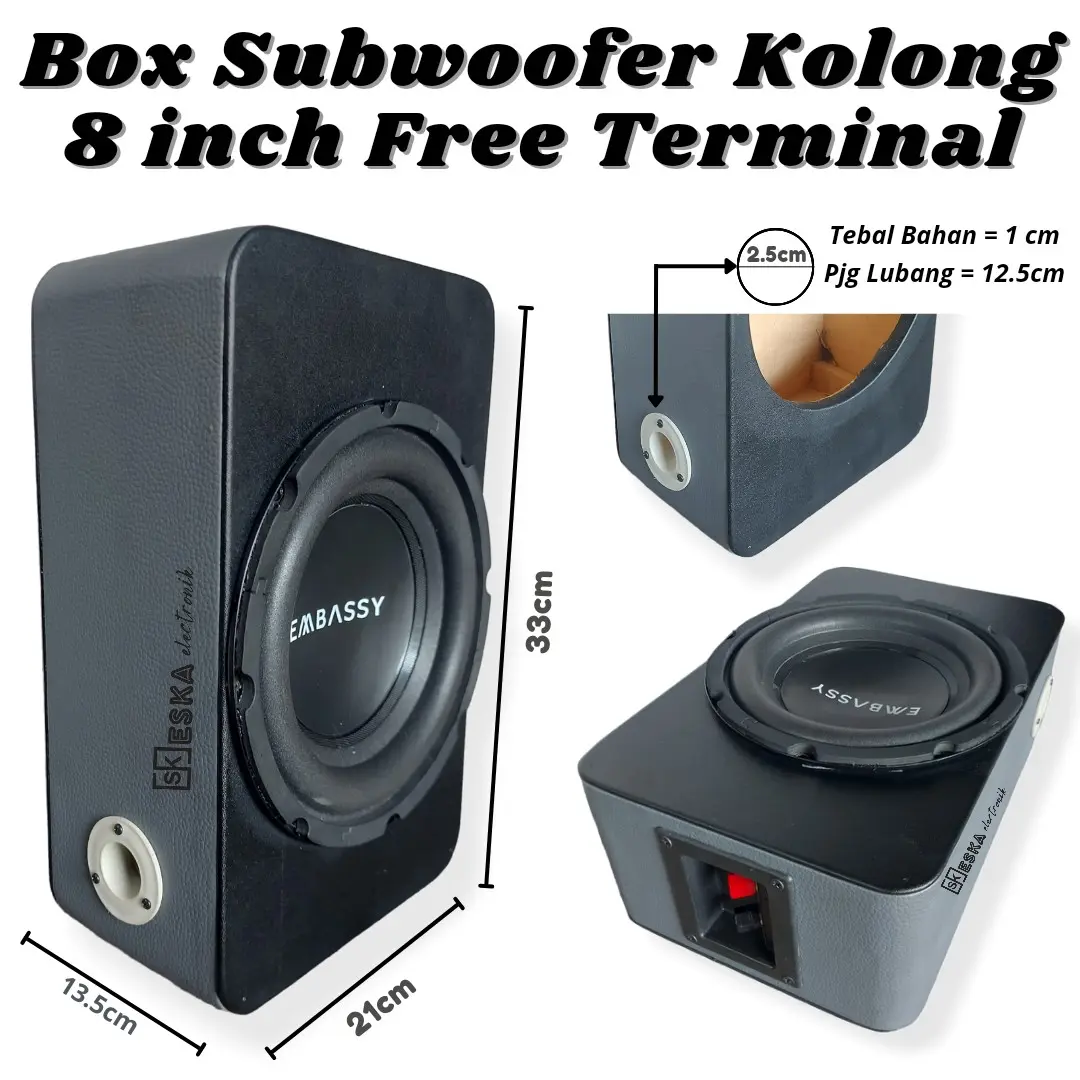 Box Subwoofer Kolong 8 inch 6 inch vinyl free terminal bass mantab box bass kolong 8 inch box bass kolong 6 inch 8 inch