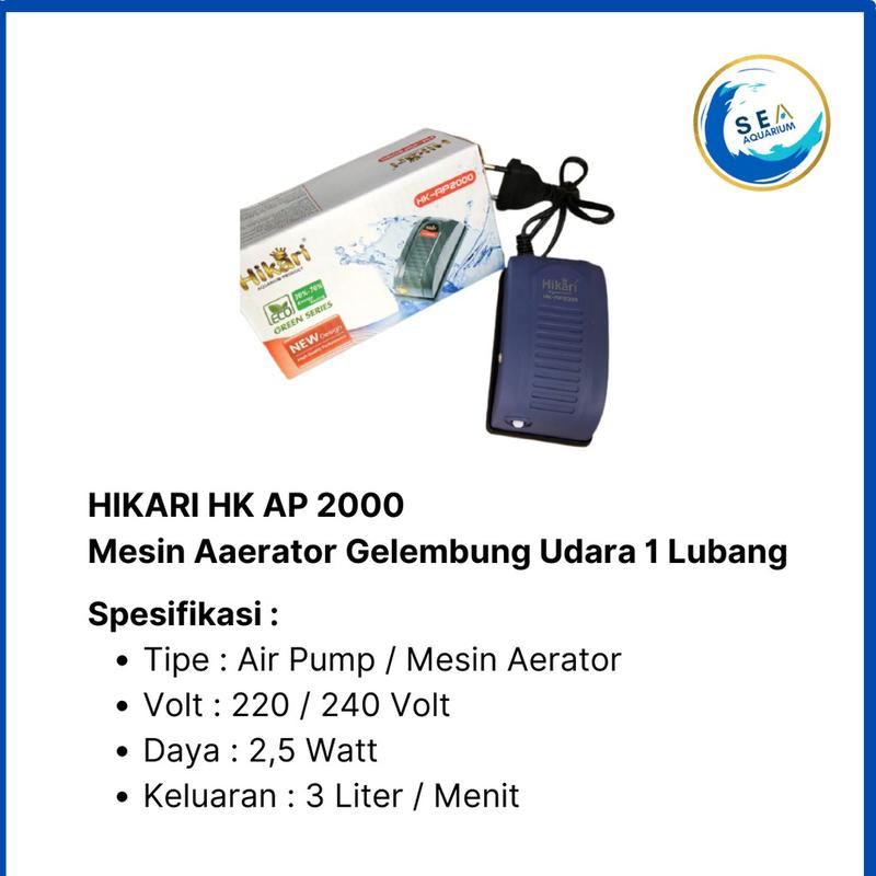 Aerator Aquarium Air Pump Mesin Gelembung Udara 1 Lubang 5