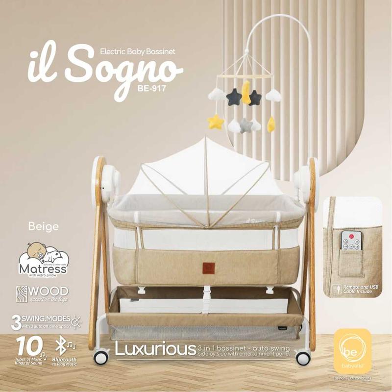 Baby Elle Box Bayi BabyElle Novelty BE 915 Baby Bed and Co Slepper / Babyelle il Sogno Box Bayi Bisa Ayun Otomatis 5