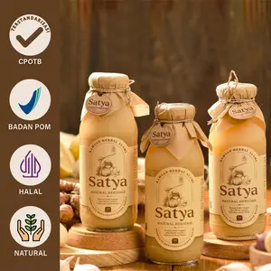 (PAKET 3 BOTOL) SATYA Jus Bawang Putih Tunggal Jahe Merah Madu Hutan Cuka Apel Lemon sudah BPOM TR Natural dan Aman - PAKET 3 BOTOL SATYA NATURAL JUICE