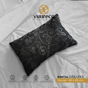 Bantal Knitting Hitam Premium Deluxe Bantal by Yuureco