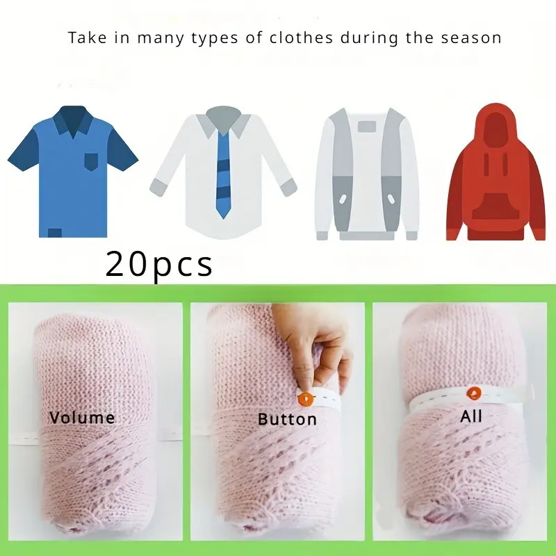Gói Phân Loại Lưu Trữ, Dây Đàn Hồi Phân Loại Lưu Trữ, Có Khóa Có Thể Điều Chỉnh Và Co Giãn, Có Lỗ, Thích Hợp Để Lưu Trữ Quần Áo Du Lịch, Ngăn Kéo, Phân Loại Tủ Quần Áo, Tiết Kiệm Không Gian 5