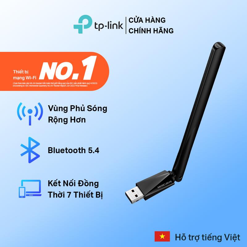 Adapter Chuyển Đổi USB Bluetooth 5.4 Mercusys MA550H | Kết Nối Không Dây | Kết Nối 7 Thiết Bị