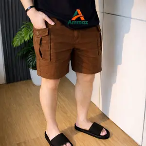 Ammaz Celana Pendek Cargo Pria Bahan Soft Jeans Tebal Melar Elastis Nyaman Dipakai Sehari Hari