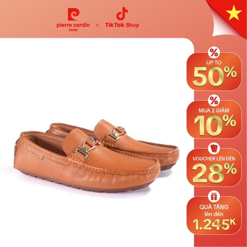 Giày lười nam Pierre Cardin Pháp da bò thật, đế cao su chống trượt, form thoải mái, phong cách hiện đại - PCMFWLH 524