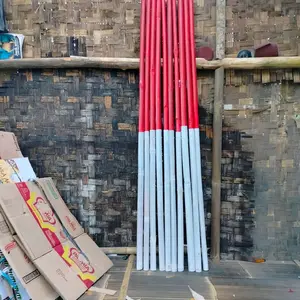 tongkat bambu Pramuka anak SD - merah putih tinggi 160cm