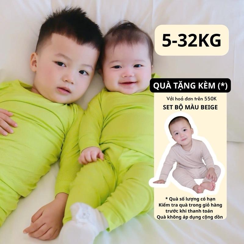 Bộ Tay Dài Quần Dài Thun Lạnh CHUCHOE Cho Bé Trai Bé Gái Trẻ Em 5-32KG Chất Liệu Lụa Lạnh Dẻo Visco Co Giãn 4 Chiều Thoải Mái