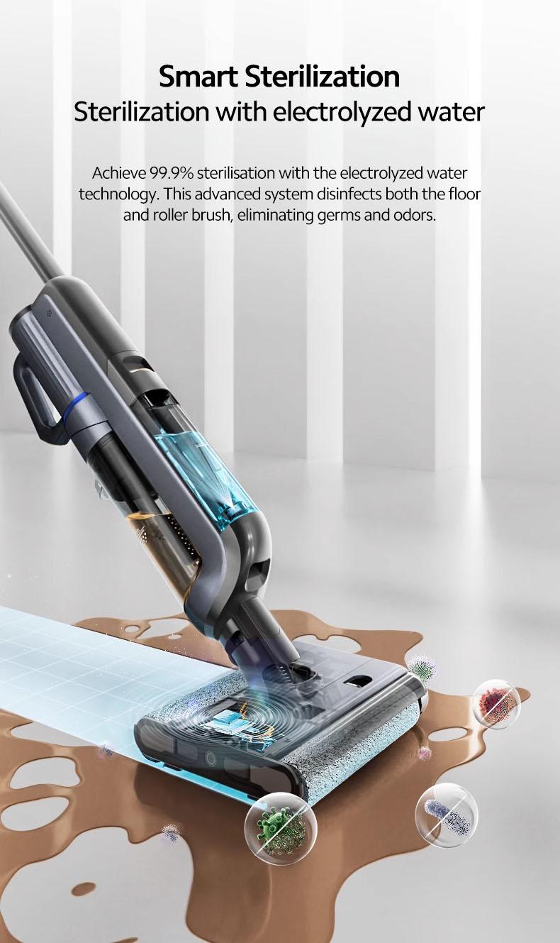 Product Introduction of Vaqoo Q09 Wet Dry Vacuum Cleaner Smart Auto Dirt Detection Self-Cleaning Sterilisation 41