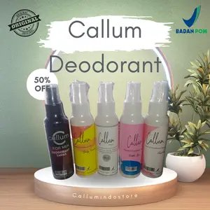 Paket 5pcs Deodorant Spray Callum Penghilang Bau Ketiak Tawas,mencerahkan kulit ketiak yang hitam Cairan Pencerah tawas anti bakteri hook  deodorant natural