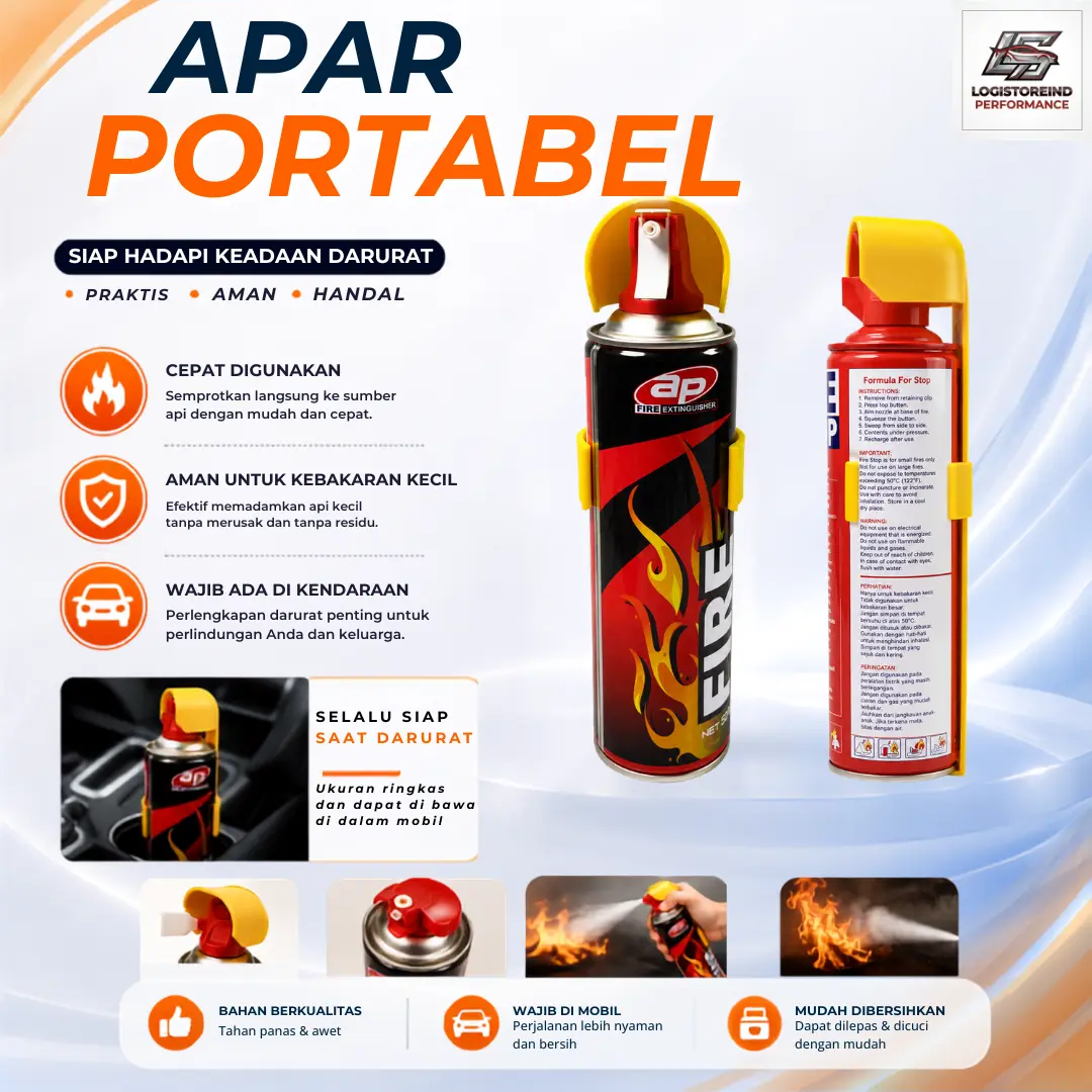 Fire Stop Pemadam Api Portable Mobil - Spray APAR Mobil Praktis Aman Kendaraan